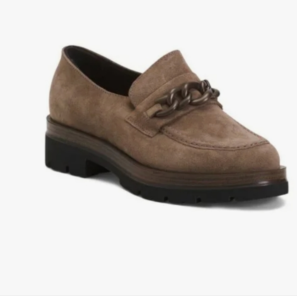 IGI&CO Brown Made In Italy Suede Loafers With Accessory Size 39